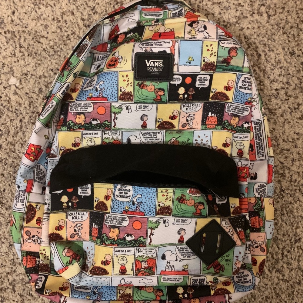vans x peanuts backpack